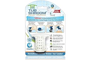 TubShroom 2.25" Revolutionary Tub Drain Protector, Hair Catcher & Strainer