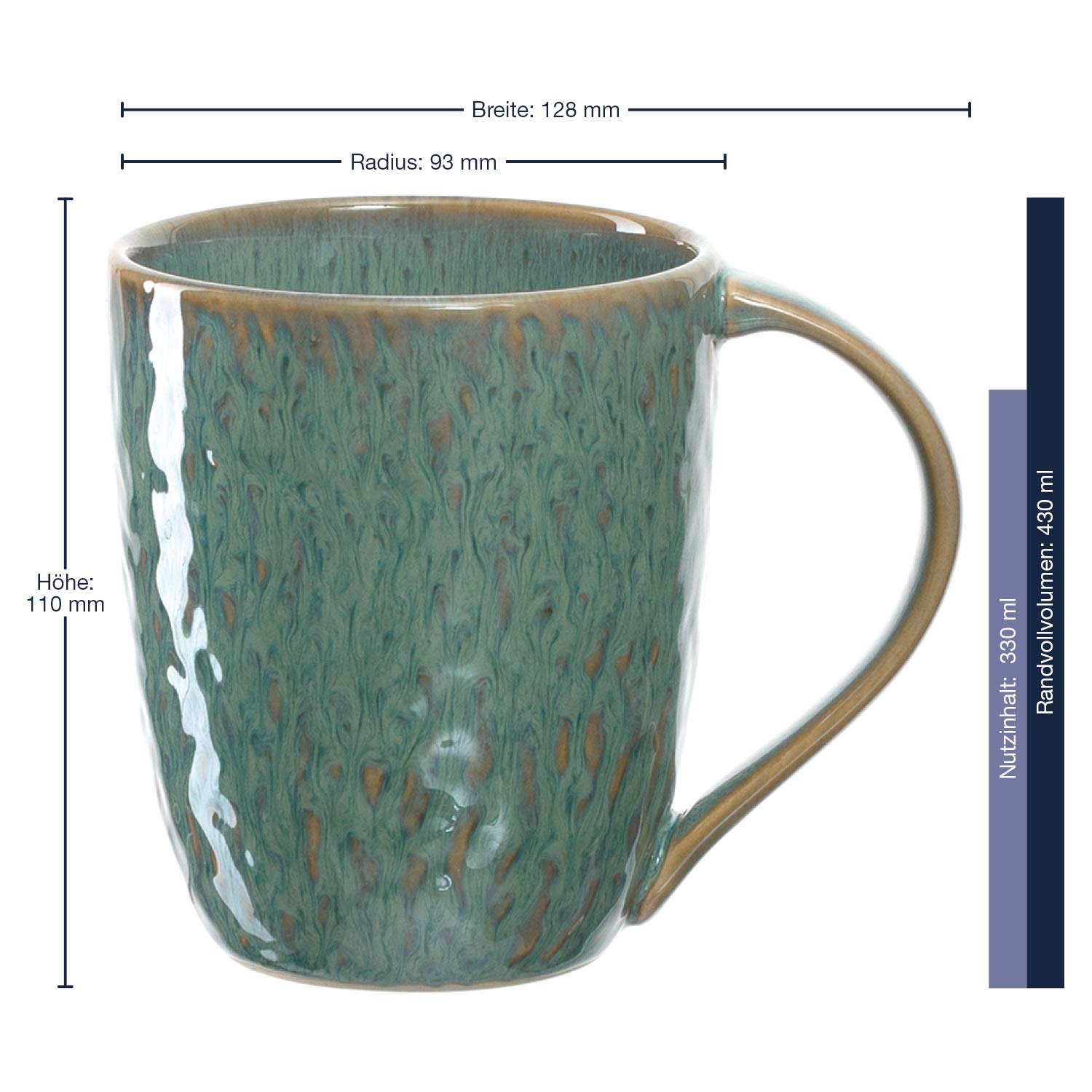 LEONARDO 018543 MATERA - Tazza in ceramica