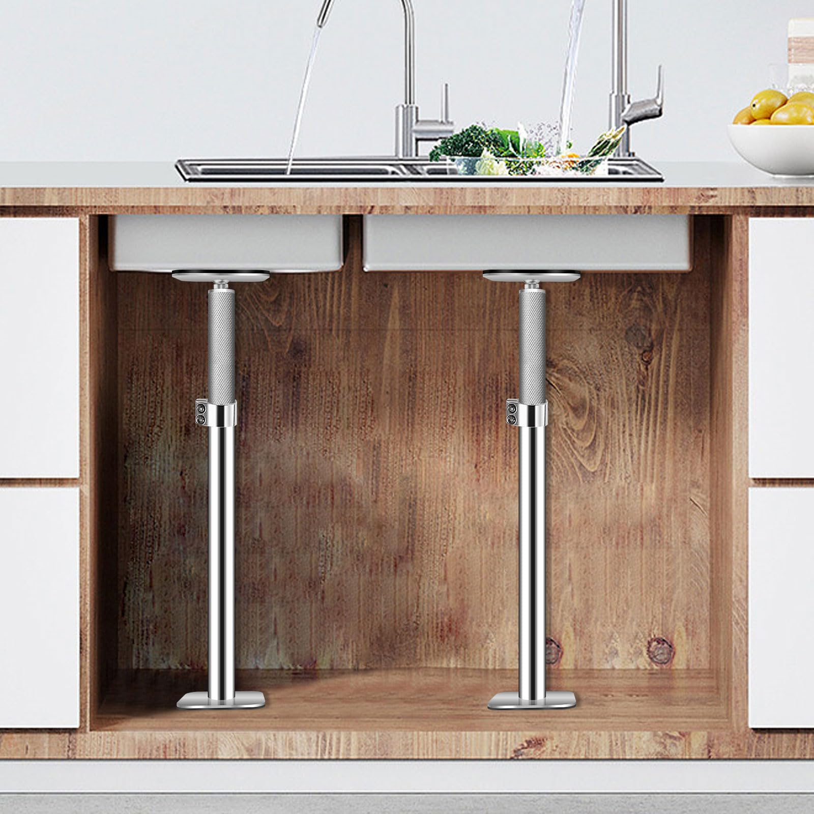 Soportes de fregadero de cocina empotrados, kit de reparación de fregadero de montaje inferior, soporte de fregadero de montaje inferior, soportes de fregadero de cocina ajustables para soporte de