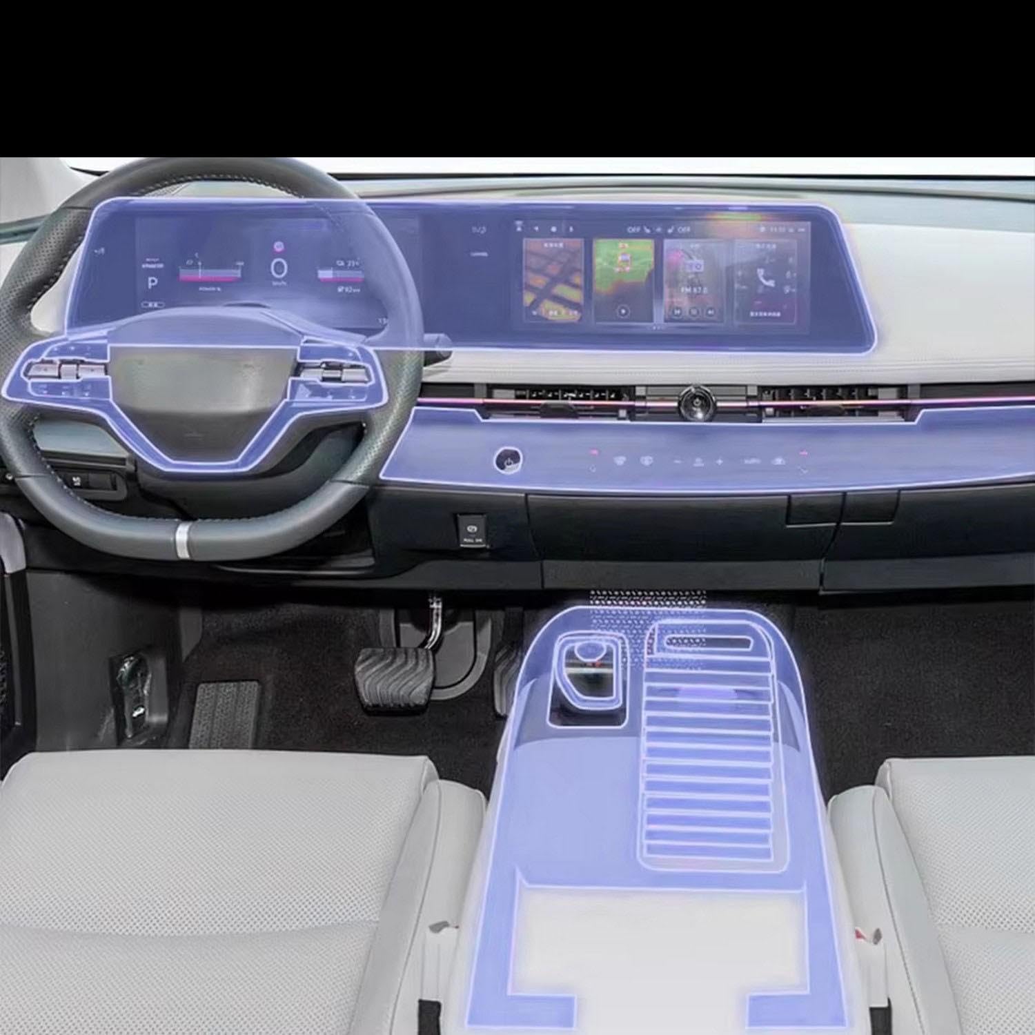 Film PPF intérieur voiture anti-rayures évitez l'usure Nissan Ariya TPU