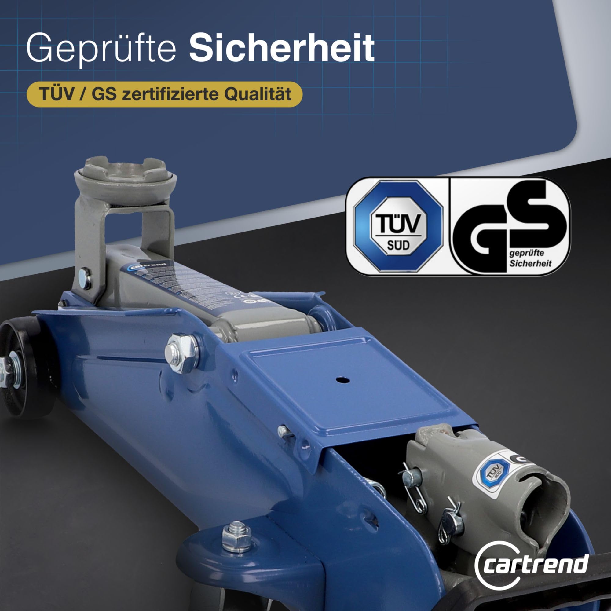 Cartrend 7740014 Podnośnik, Niebieski, ‎15 x 43 x 21 cm; 1 kg