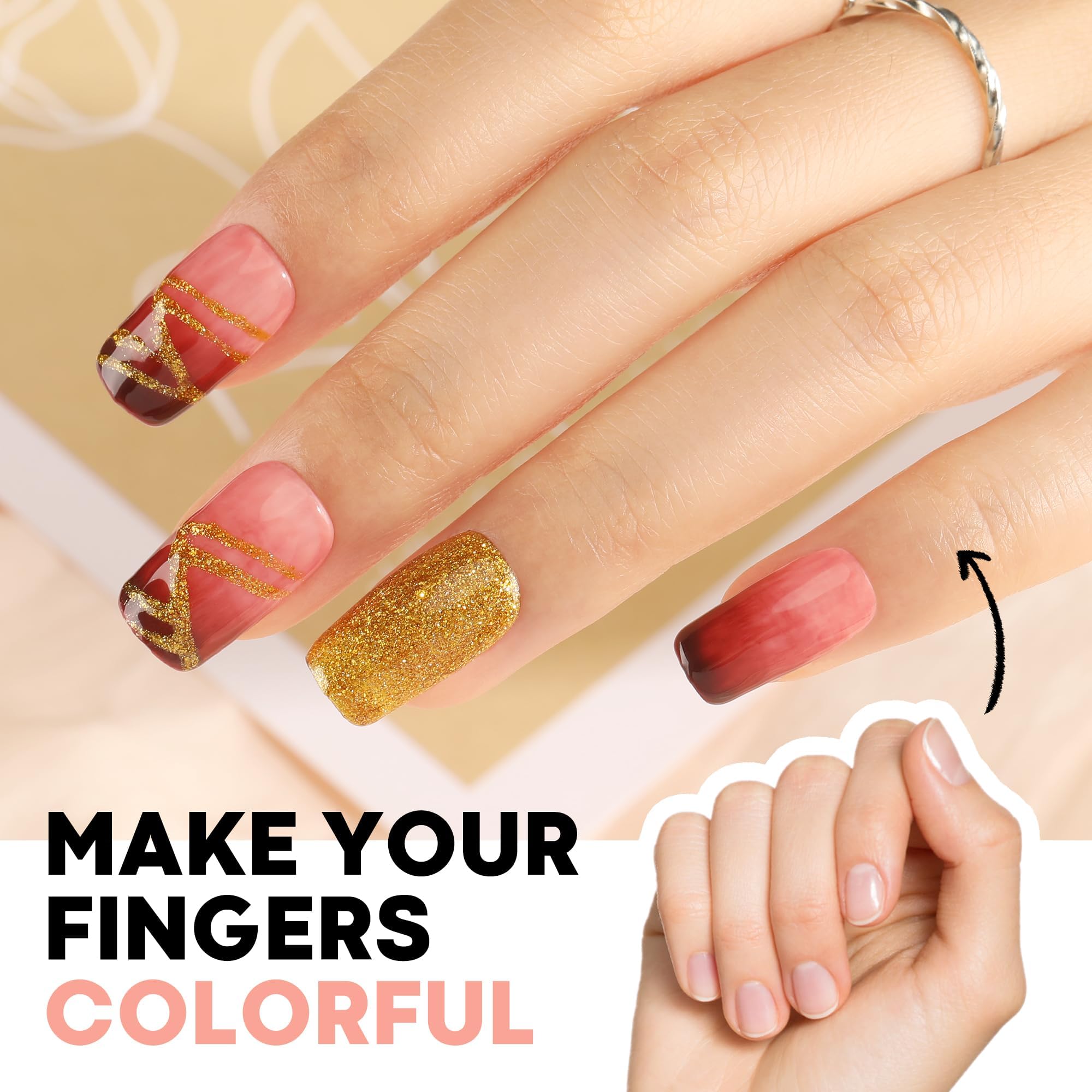 UNA GELLA Short Square Nail Tips Pre-buff Soft Gel Nail Tips Matte Square False Nails Tips Acrylic Full Cover 504Pcs 15Sizes Gelly Press On Nails Fake Nails Tips for Nail Extension DIY Salon