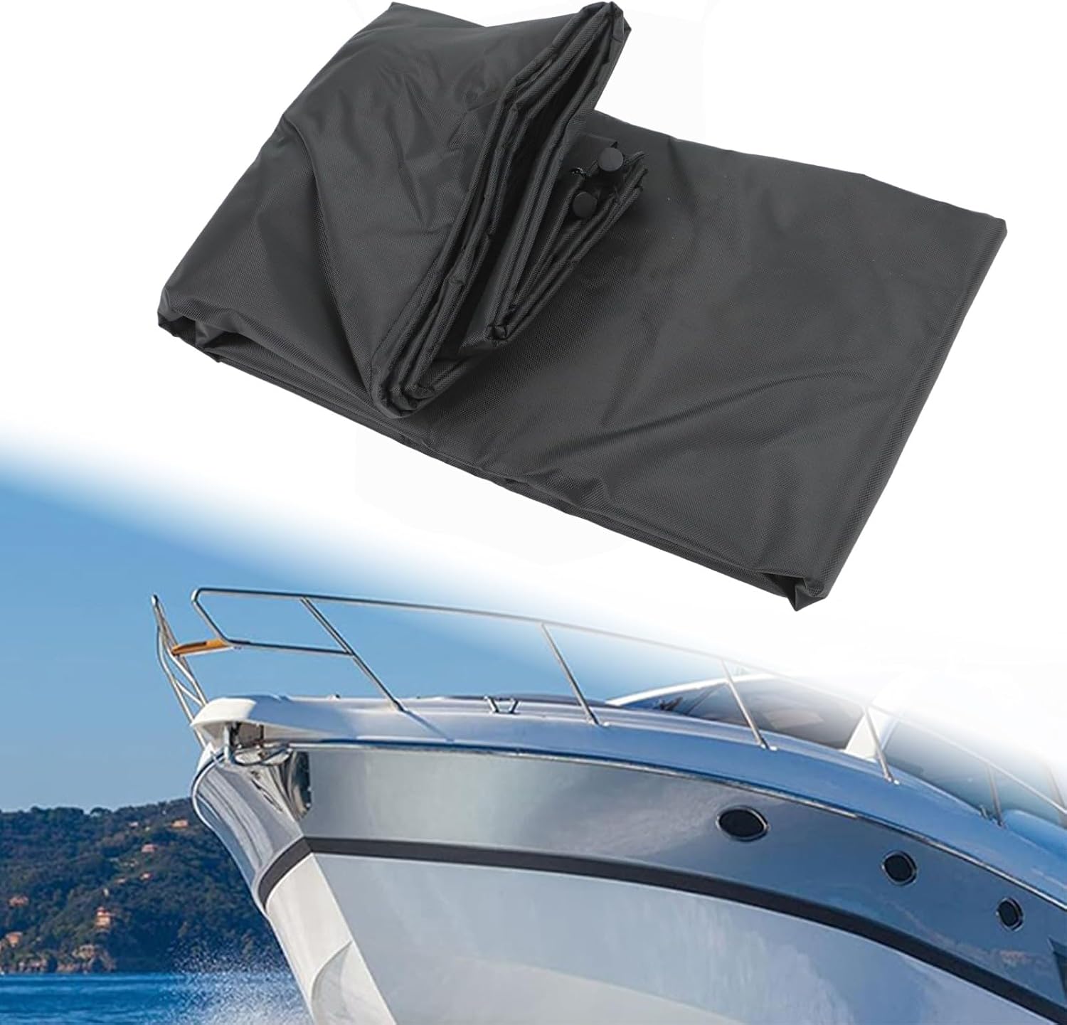 Privacy Tent for Yacht Boats and Camping, 420D Oxford Cloth Hanging Changing Room with Top Loops, Portable Shower Stall for Beach Outdoor Activities, Black