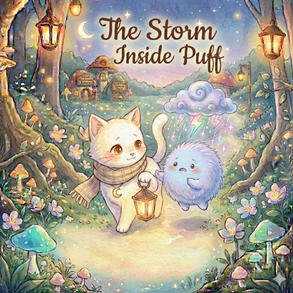 The Storm Inside Puff: A Cozy Fantasy Story About Big Feelings, Friendship, and Finding Calm (Milo & Puff Stories)