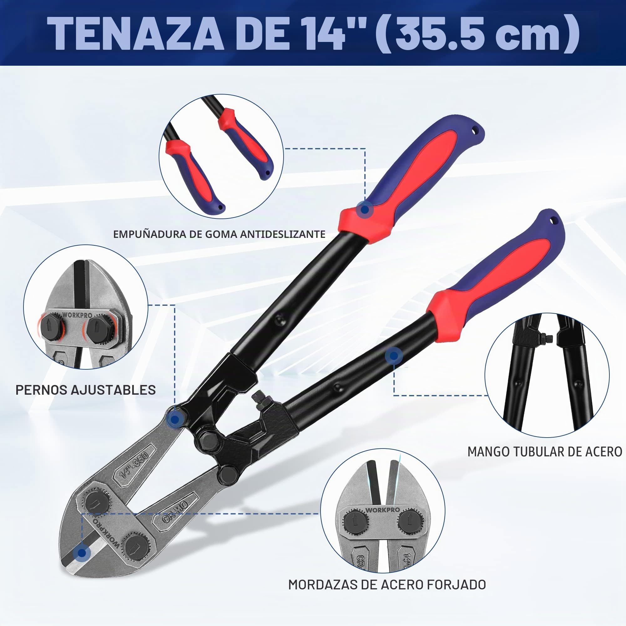 Workpro - Cortador de pernos, W017004A