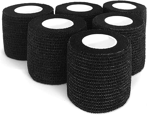 Miniatura 8 de EAmber Cintas de camuflaje de camuflaje de 1.96 x 177 pulgadas, vendaje protector autoadhesivo para linternas, bicicletas, ejército militar