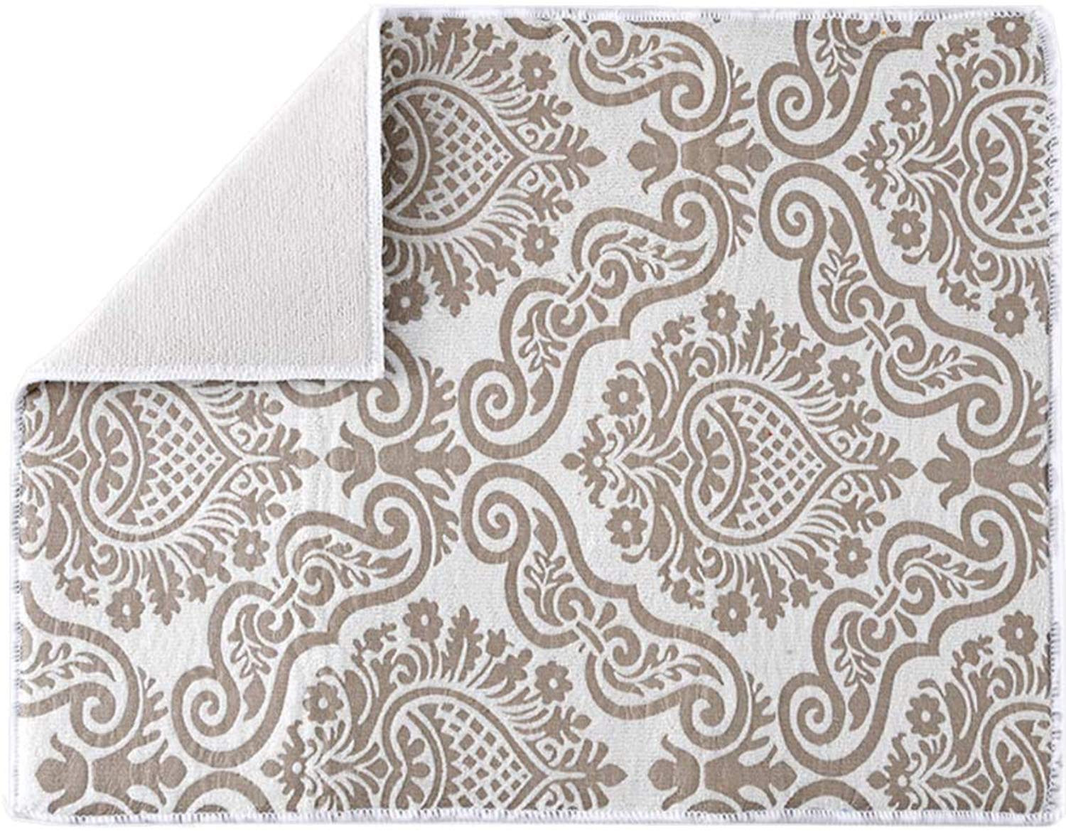 Ma Fra Microfiber Dish Drying Mats (50 x 37cm, Light Brown)