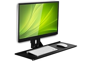 Mount-It! Monitor and Keyboard Wall Mount, Monitor Arm for Computer Desk, Standing...
