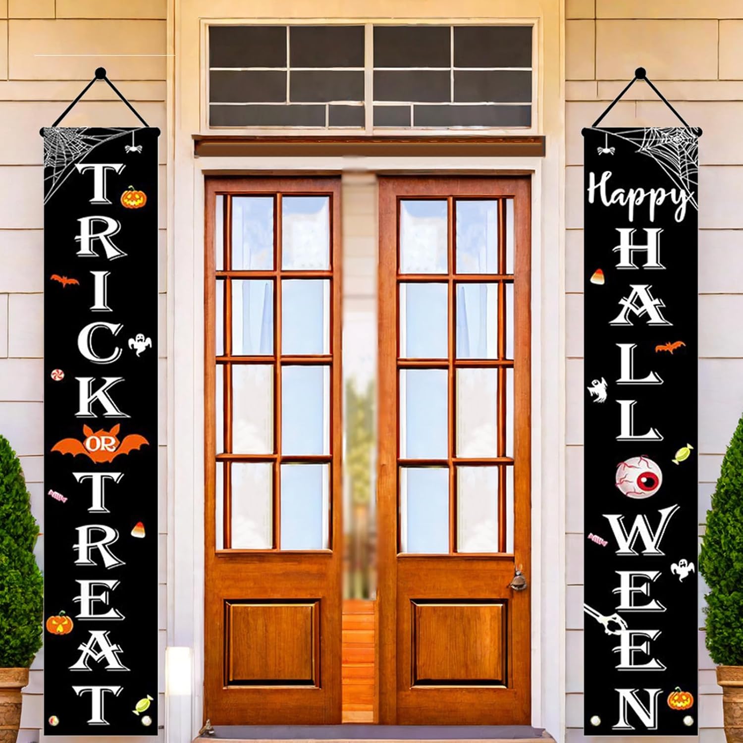 YINCUO 12"x71" Halloween Decorations Banners Door Porch
