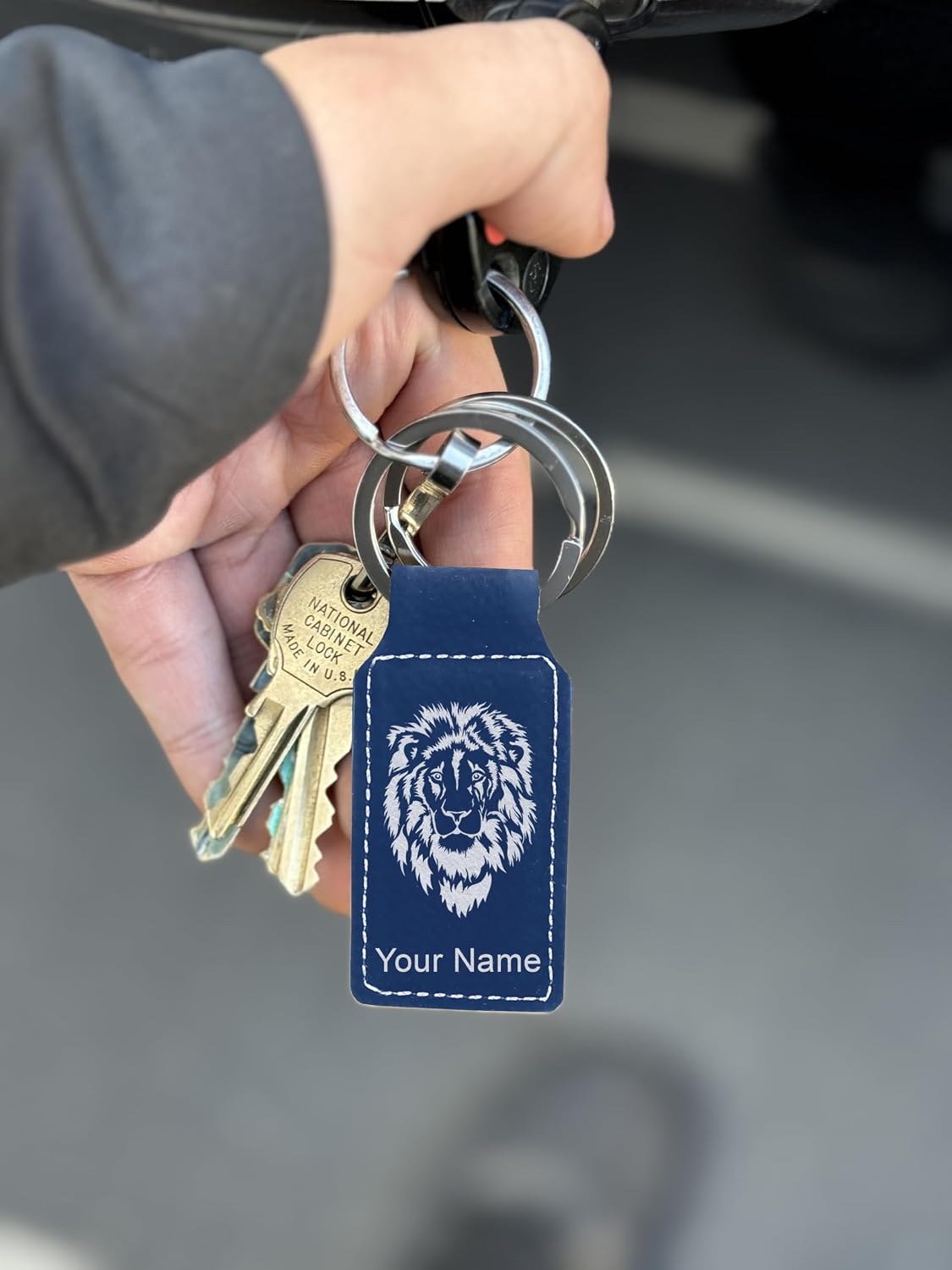 LaserGram Rectangle Keychain, Class of 2024, 2025, 2026, 2027, Personalized Engraving Included