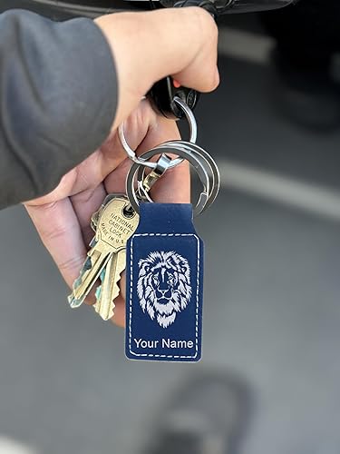 Miniatura 7 de LaserGram Llavero rectangular, bandera de Nicaragua, grabado personalizado incluido (azul oscuro)