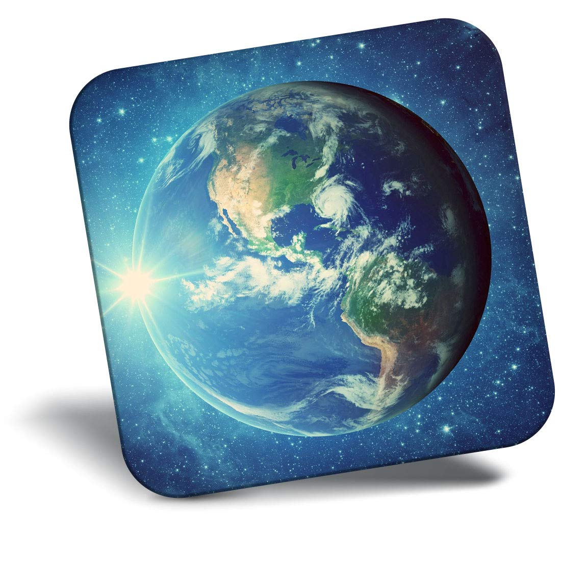 Destination Vinyl Ltd Multicolor Fridge Magnet - Planet Earth Space Moon 8544