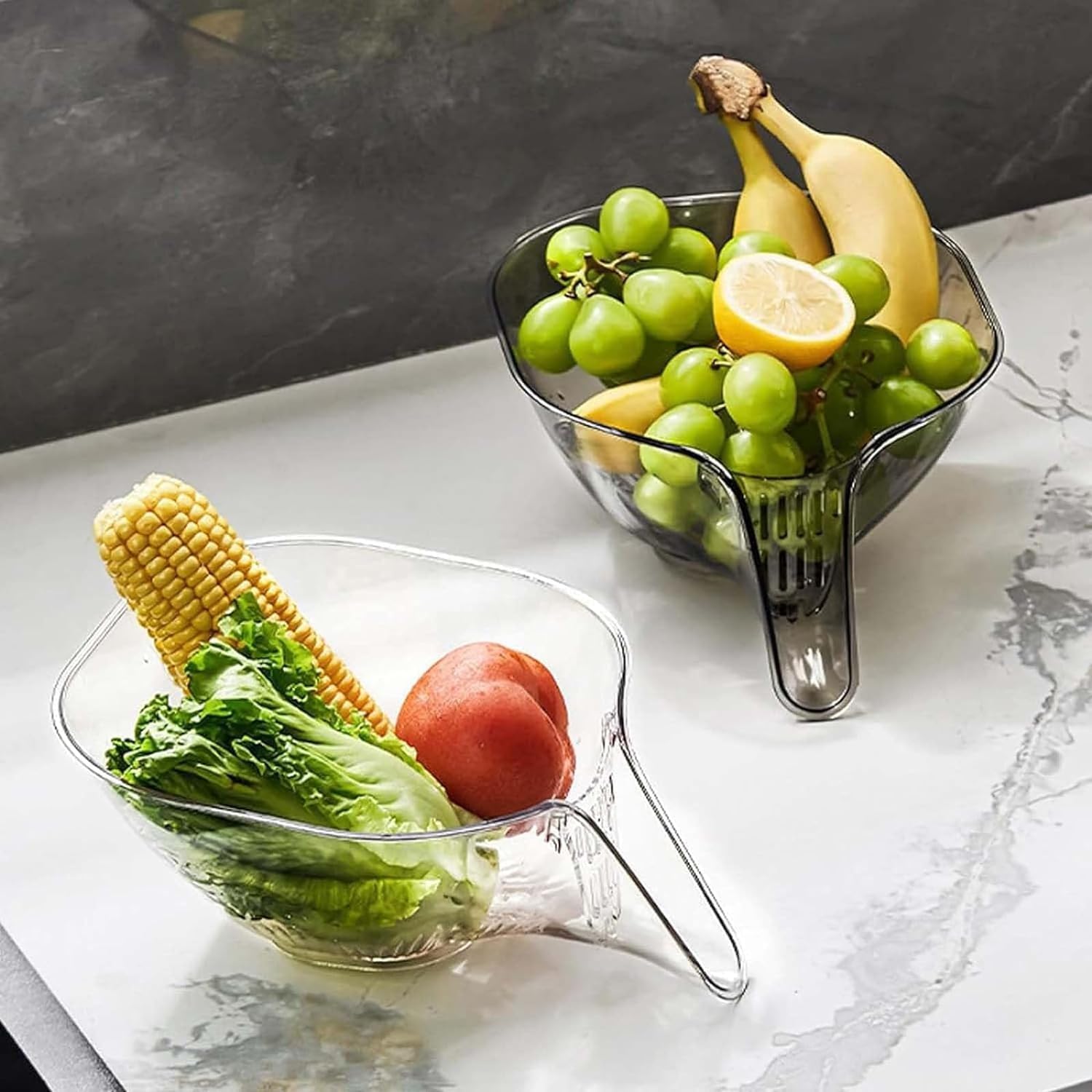 Cestello Scolapasta Multifunzionale - Imbuto Per Lavello, Ideale Per Verdura, Pasta, Insalate - Foto 10