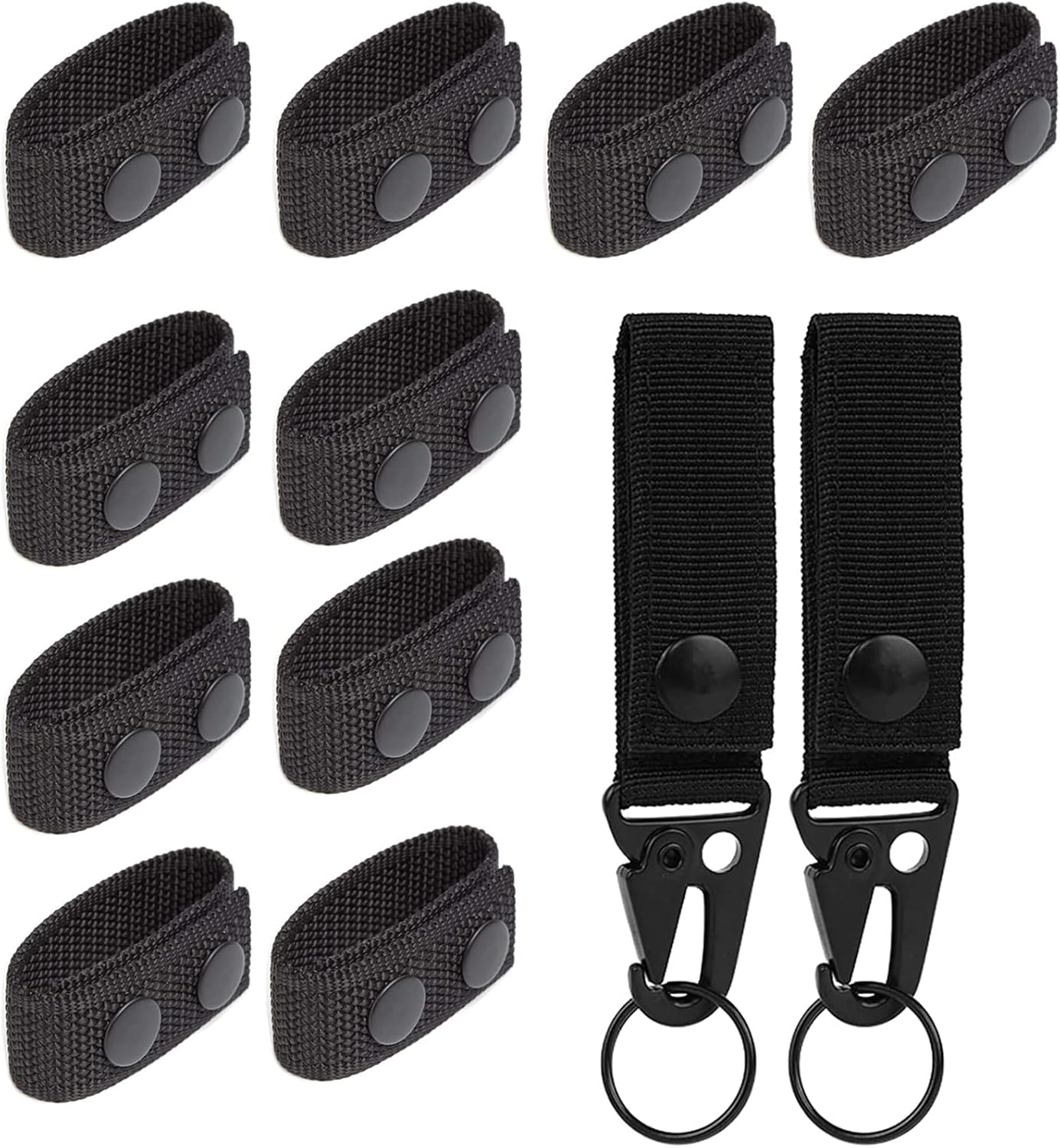 DIAEMI 12Pcs Duty Belt Key Holder Belt Keepers, Tactical