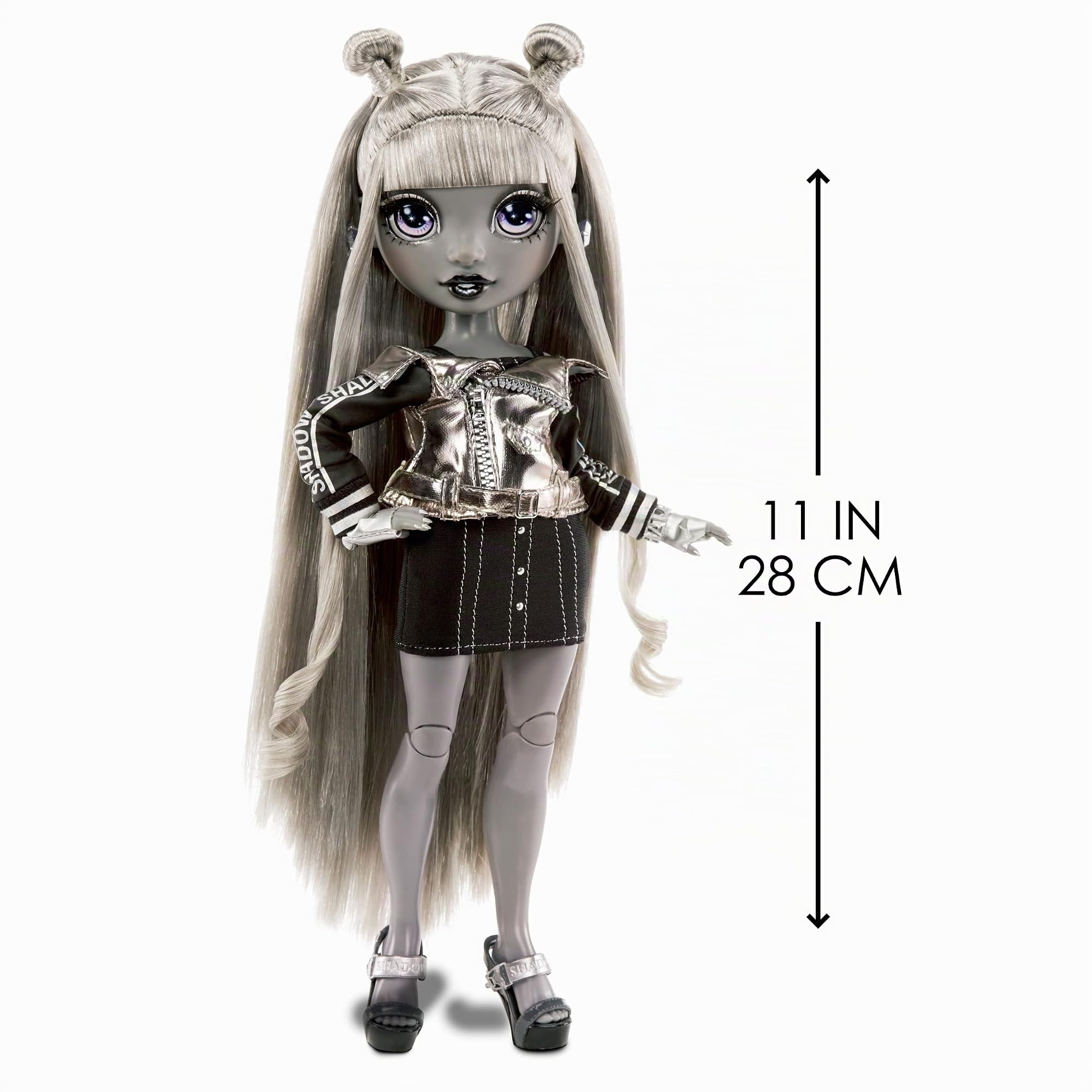 RAINBOW HIGH Serie Shadow High-Luna Madison-Muñeca de Moda en Color Gris con Pelo Largo, Dos Conjuntos y Accesorios-para coleccionar-Edad: a Partir de 6 años, (MGA Entertainment 583530EUC)