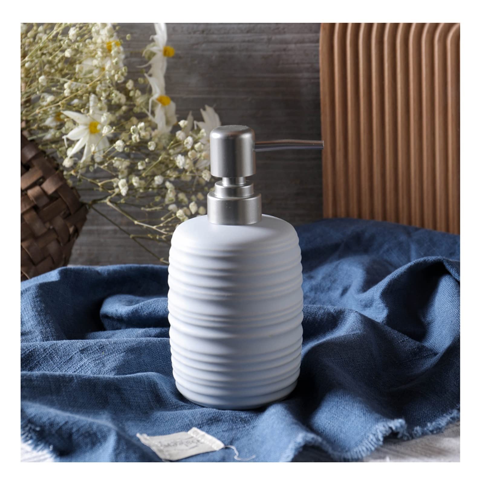 Distributeur de savon en céramique rechargeable pour vaisselle de cuisine
