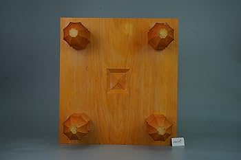 国産本榧の木足つき碁盤 日向産】本榧脚付碁盤 7寸柾目 17Z053