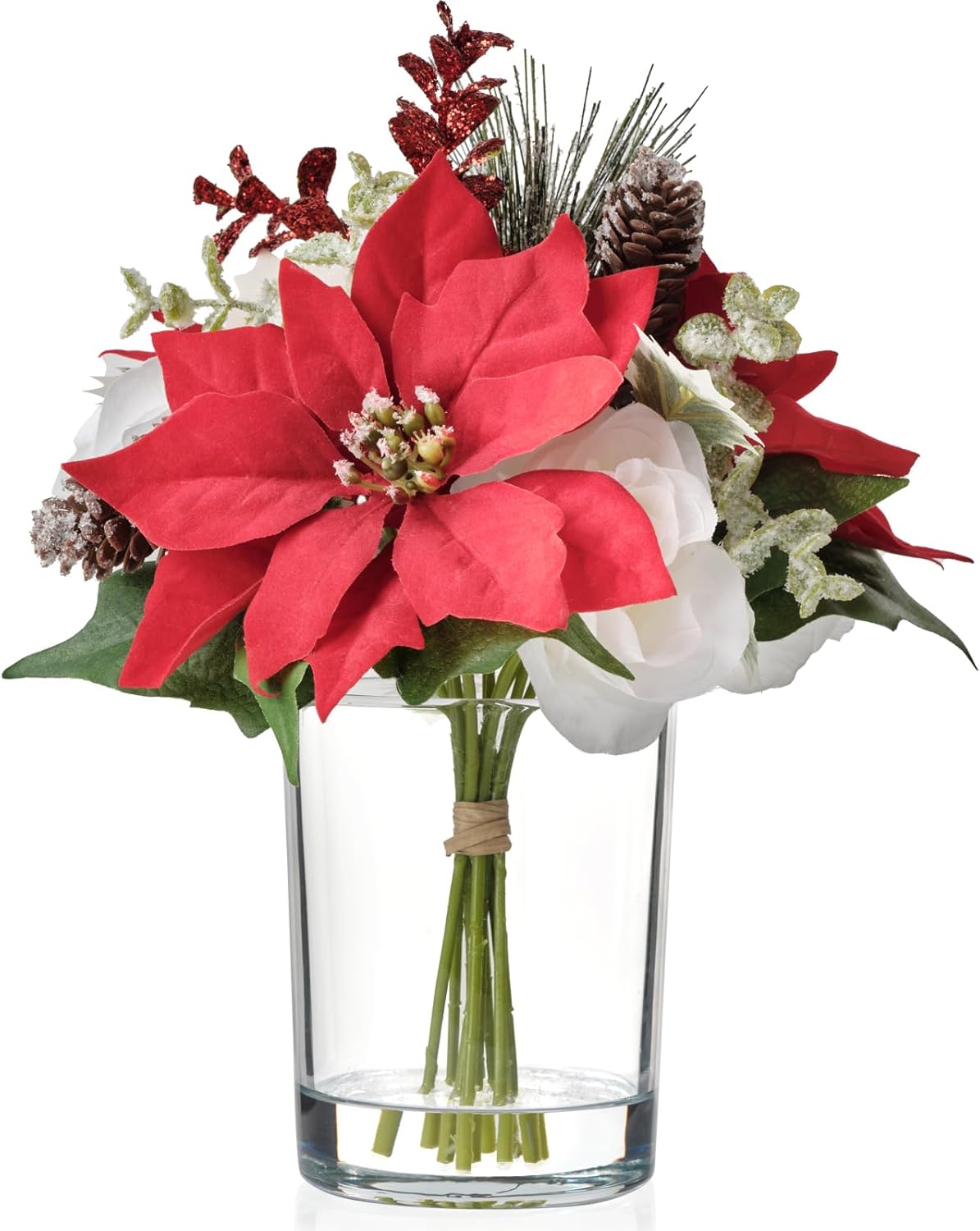 WELL KNOWN Fake Flowers in Vase, Artificial Flowers
