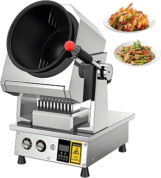 Commercial Automatic Stir Fry Machine, LPG Propane, Countertop Model, 110V