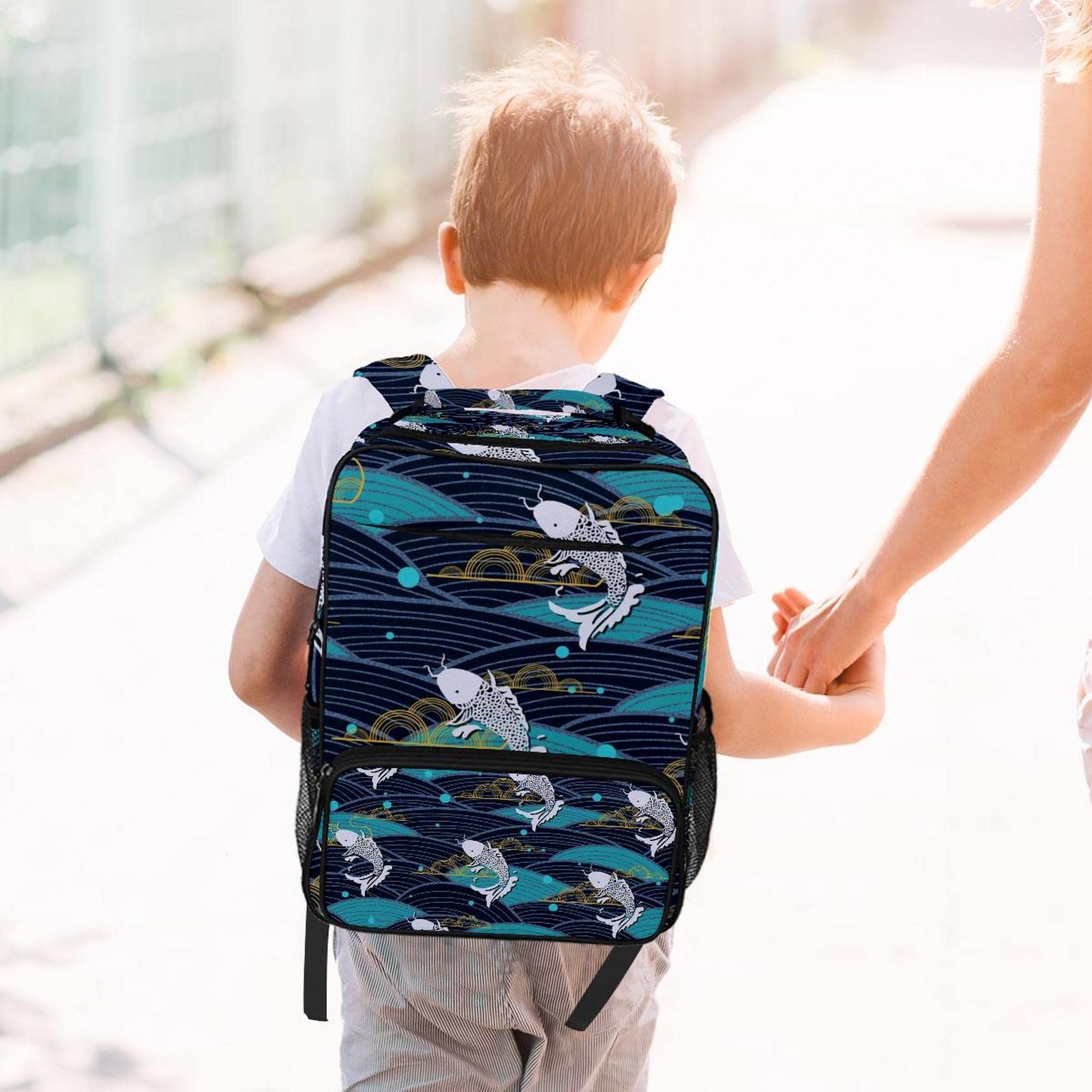 Wytrzymały plecak studenci torba na książki do podróży szkoły na kemping miłośnik muzyki dinozaur moda, Wielokolorowy7
