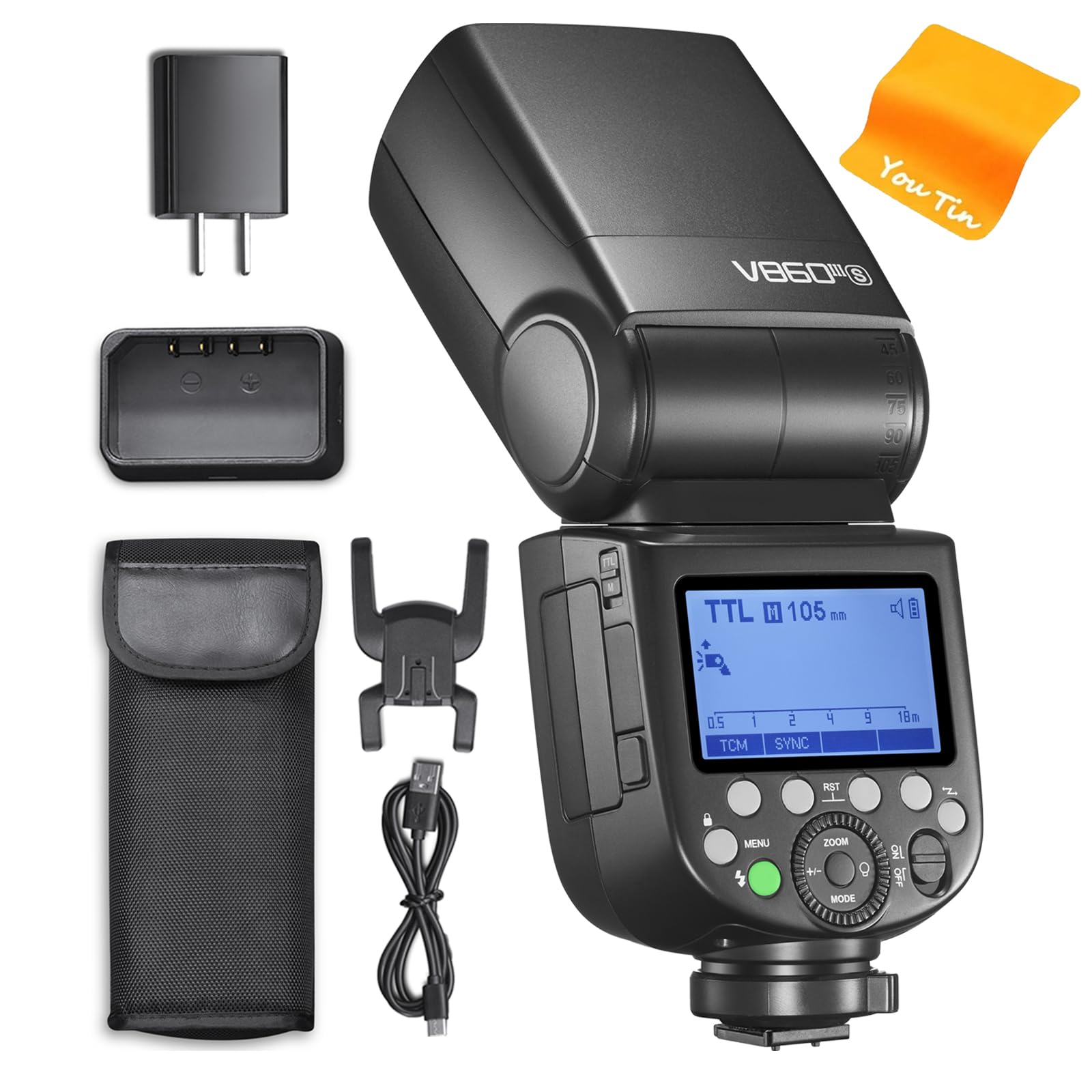 Godox V860III-S TTL GN60 1/8000 Speedlight Batteria agli ioni di litio 2600mAh Flash Sony