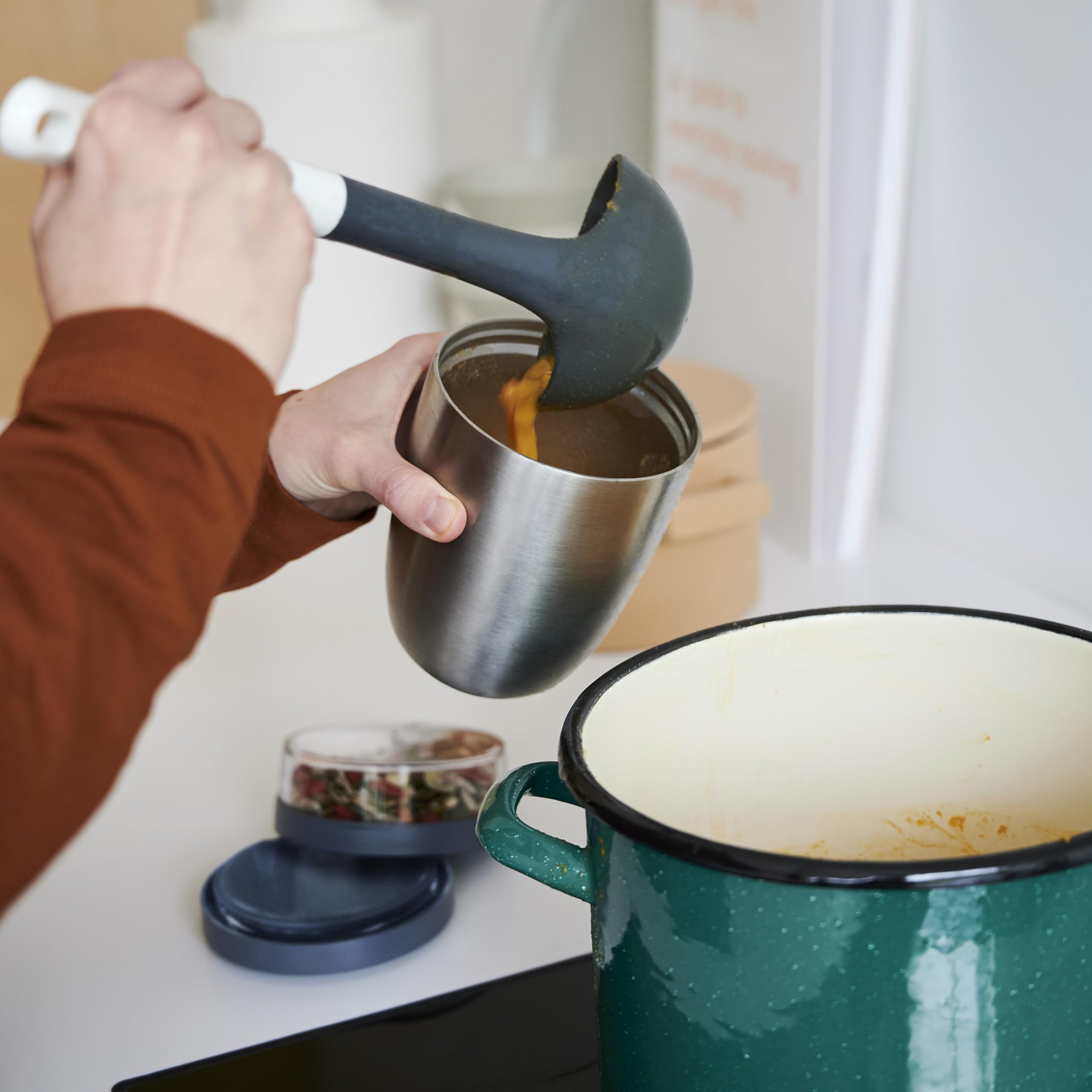 Mepal, Pojemnik Termiczny na Lunch Ellipse, Termos na Lunch, Praktyczny Kubek na Jogurt i Zupę na Wynos, Utrzymuje Ciepło przez 6–8 Godzin, Zimno przez 12 Godzin, 500 + 200 ml, Vivid Blue