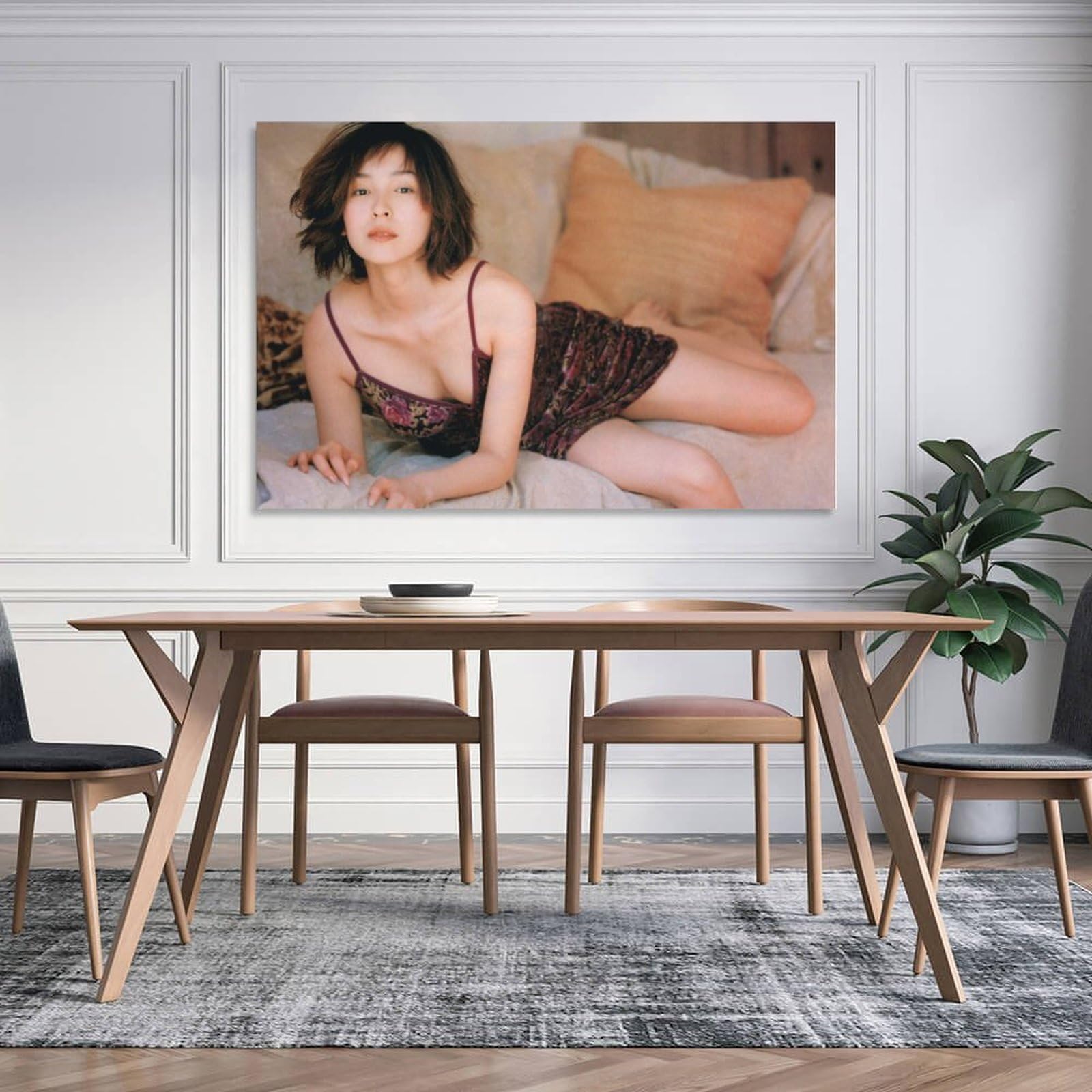 Amazon.co.jp: 麻生久美子写真セクシーポスター絵画 壁飾り キャンバス