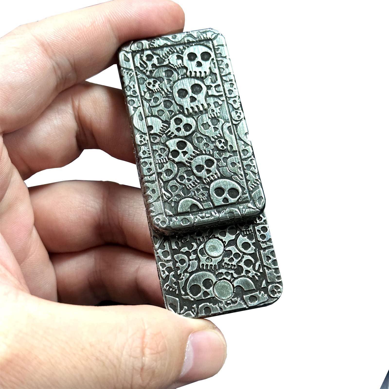 Amazon.co.jp: クリエイティブスカルパターンFidget Toys金属EDC