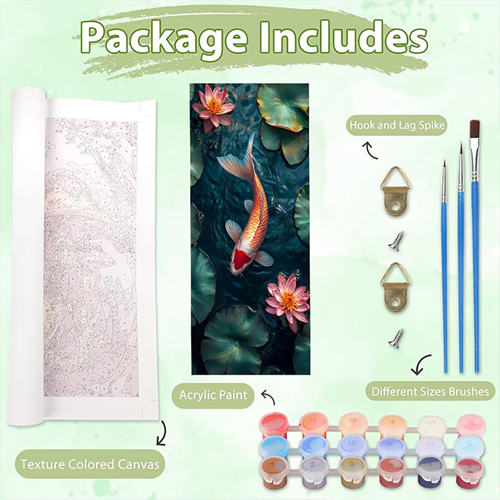 Malen Nach Zahlen 50x150cm Leinwand Blumen Malen Nach Zahlen Erwachsene mit Ohne Rahmen, DIY Kreativ Set für Erwachsene mit Pinseln und Acrylfarbe, Zimmer Deko Gemälde 2 Landschaft Geschenk, P0M-980