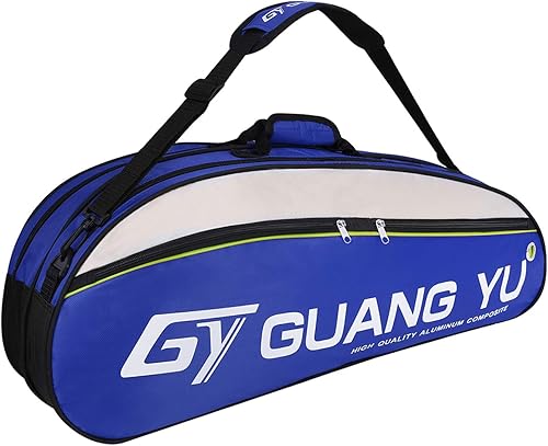 JIAHG Bolsa de tenis para 6 raquetas, de un solo hombro, bolsa de raqueta de bádminton y squash, bolsa grande de equipo de gimnasio con