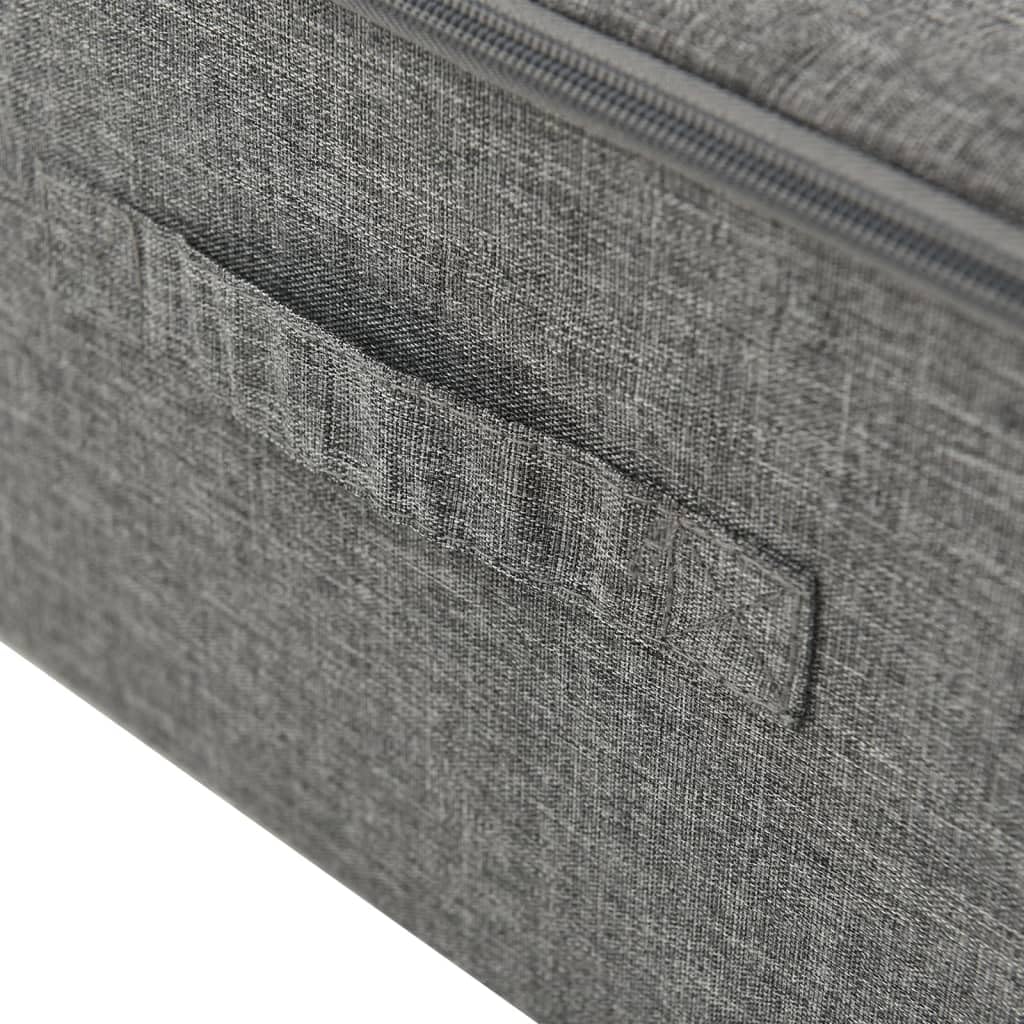 Aufbewahrungsboxen 2 Stk Stoff faltbar 70x40x18 cm Anthrazit Ordnungshelfer für Regal Schublade Büro Schlafzimmer platzsparend stapelbar Organizer Behälter