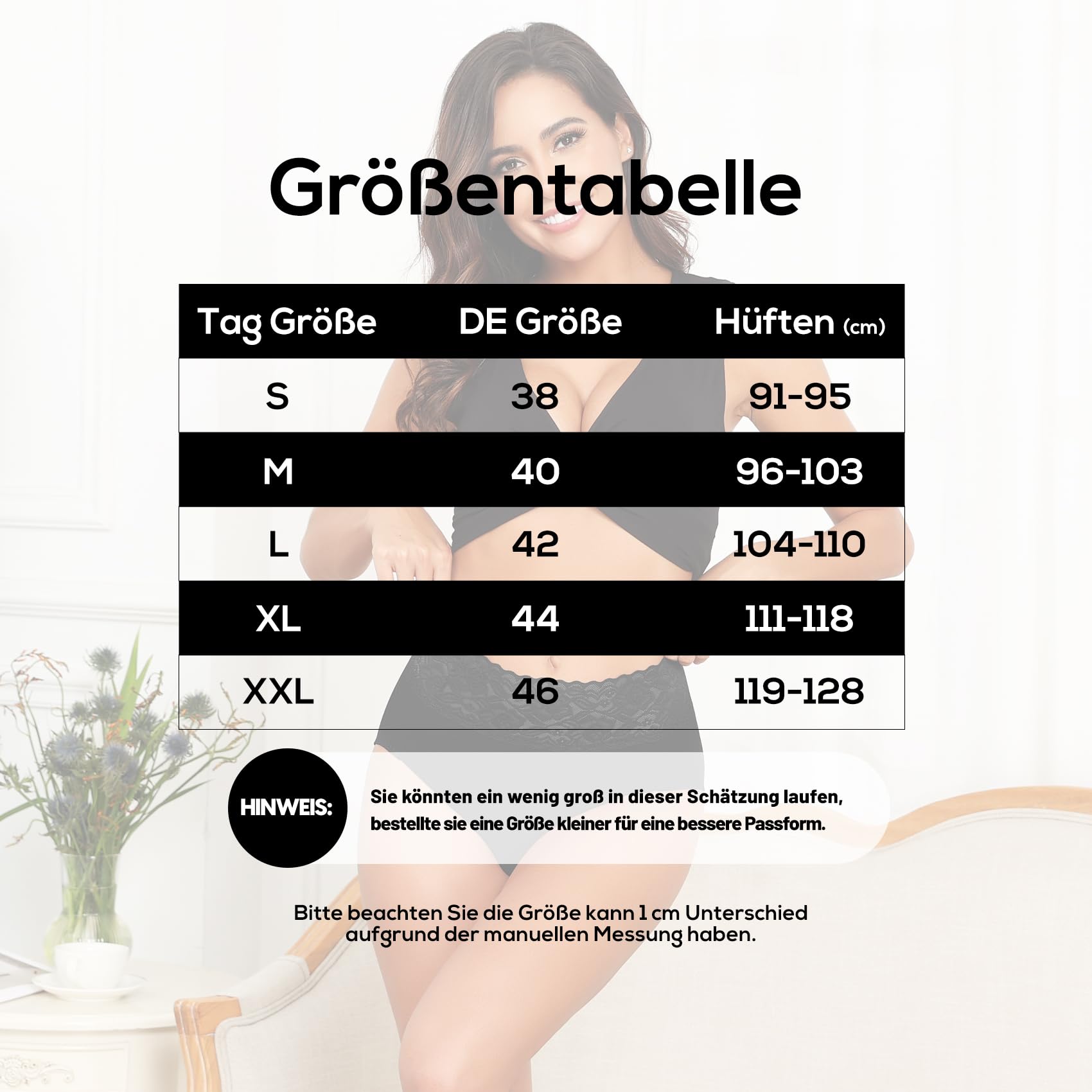Wealurre Culotte Femme Taille Haute Coton Doux Slip pour Femmes Dentelle Élastique sous-Vêtements Lot de 5