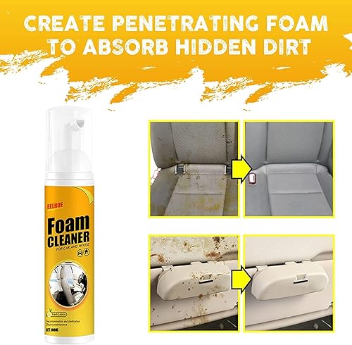 Miniatura 6 de Limpiador mágico de espuma para automóvil limpiador de espuma para todo propósito limpiador de espuma para automóvil y casa sabor limón potente kit