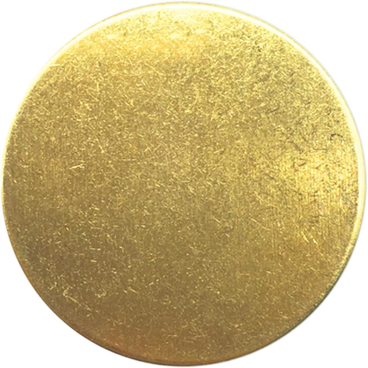 1” Solid Brass Tags for Stamping 25 Pack Industrial Grade