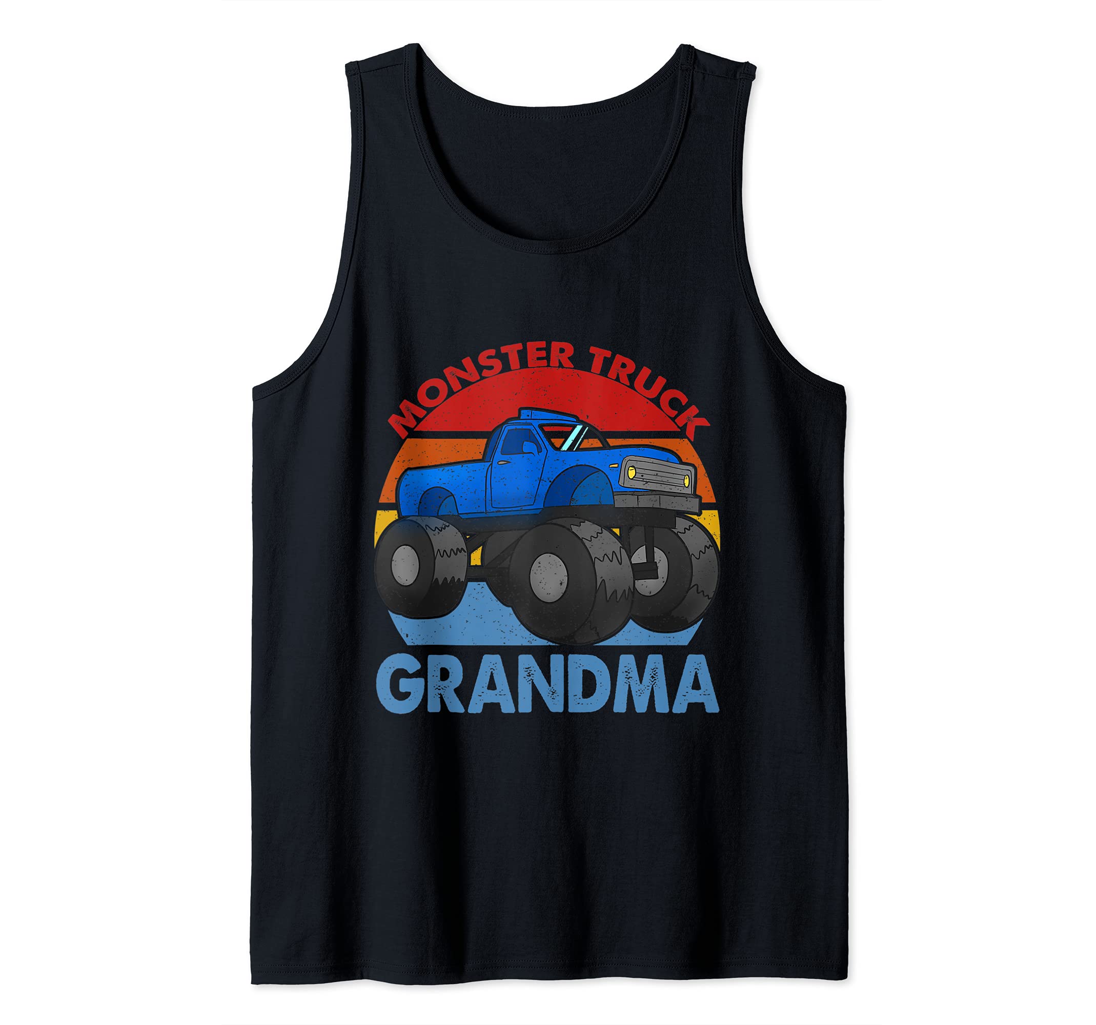 Monster Truck Grandma 4x4 Mudding Truck Vintage Tank Top