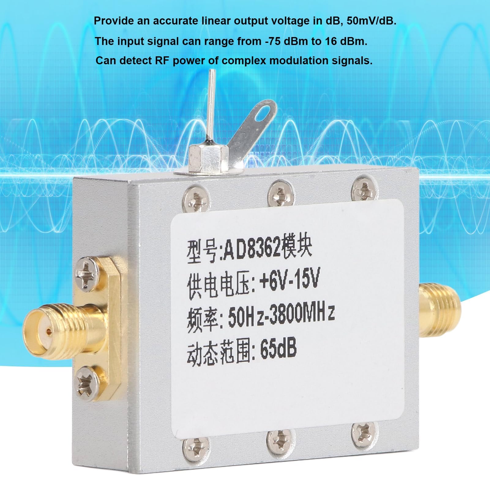 Digitaler HF Leistungsmesser Breitband Messbereich -60 dBm bis 0 dBm für 50 Hz bis 2.7 GHz