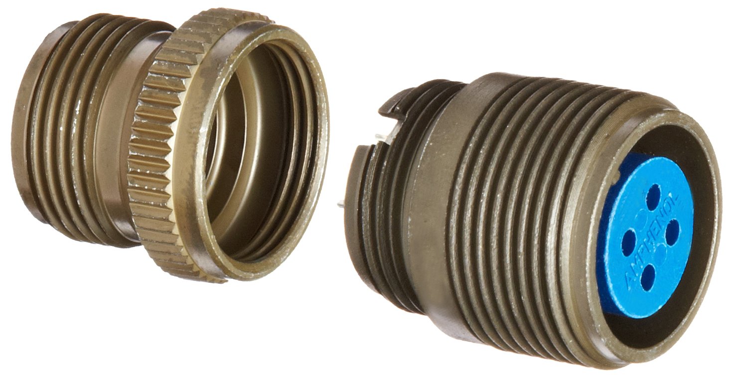 Amphenol Industrial 973101A14S2S Circular Connector Socket, Threaded