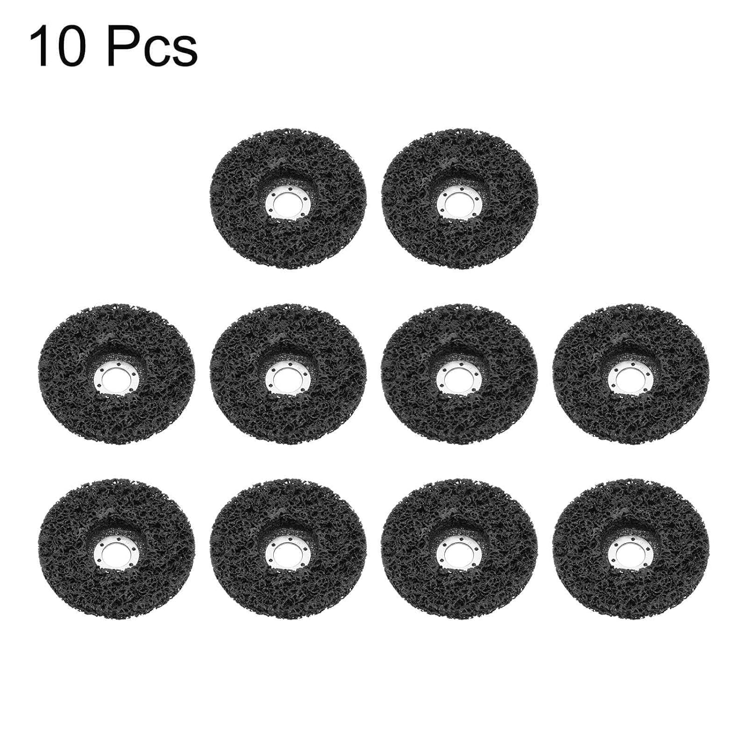 HARFINGTON 10pcs Strip Disc Stripping Wheels 6" x 7/8" Stripping Discs Wheel for Angle Grinder Clean and Remove Paint Coating Rust Welds Oxidation, Black