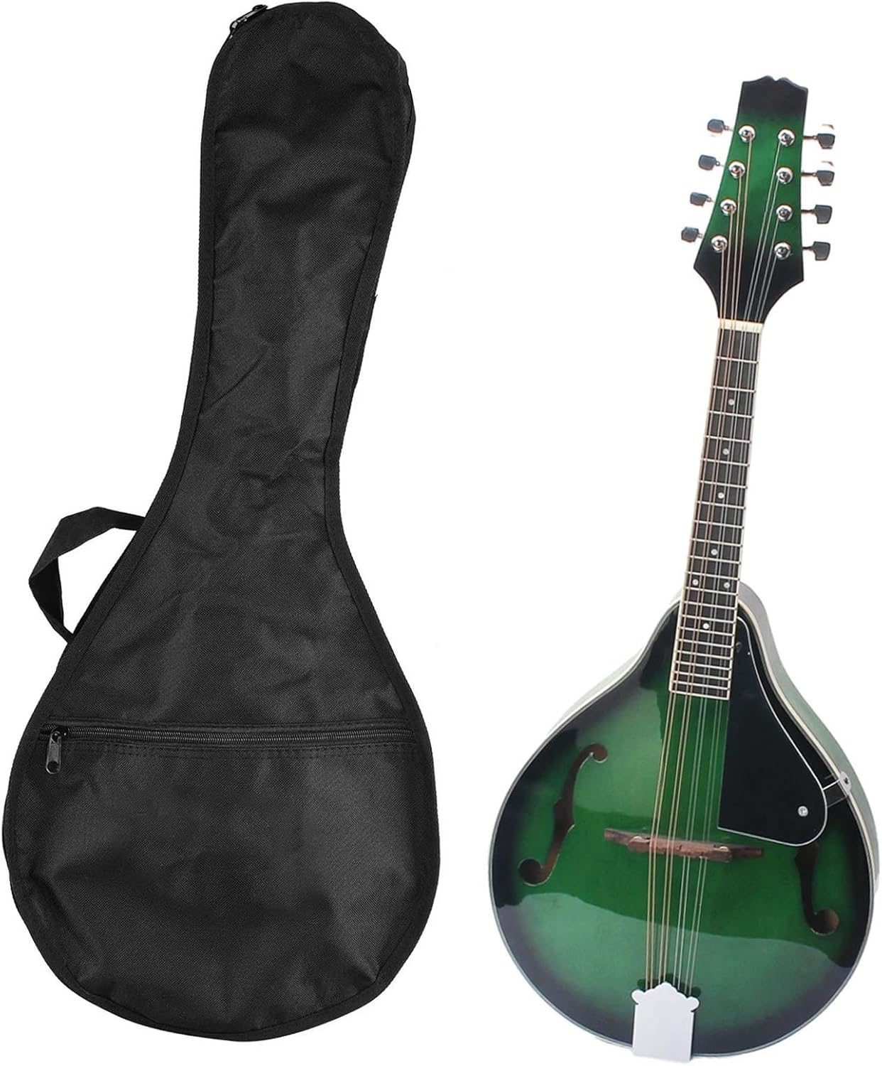 楽器 マンドリン グリーン 8弦 ギターセット フルセット