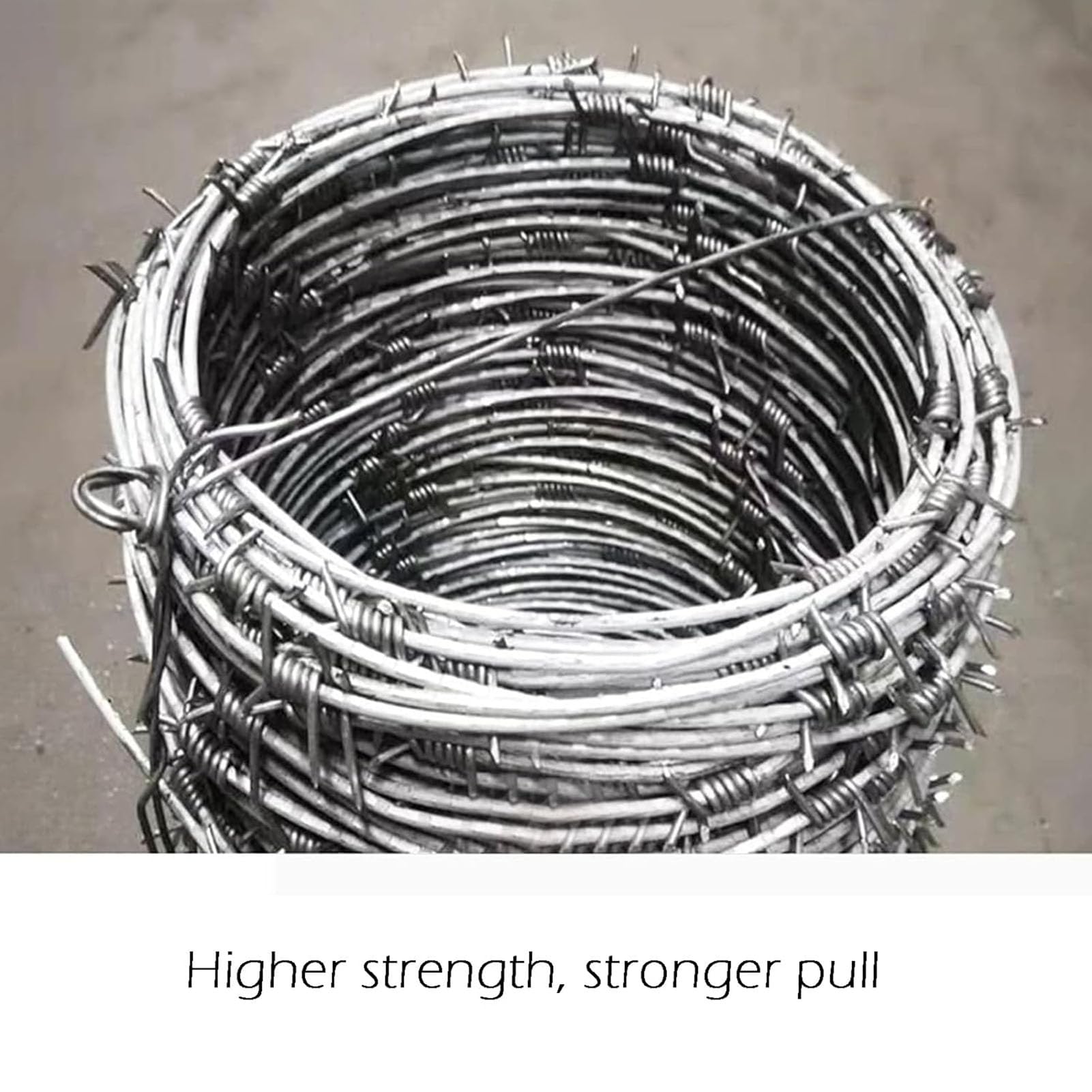 Alambre De Espino, Rollo De Alambre De Púas Alambre De Acero Sólido con Alto Contenido De Zinc Diámetro del Cable 1,8 mm Alambre De Púas Fácil De Doblar Patio O Manualidades (200m)