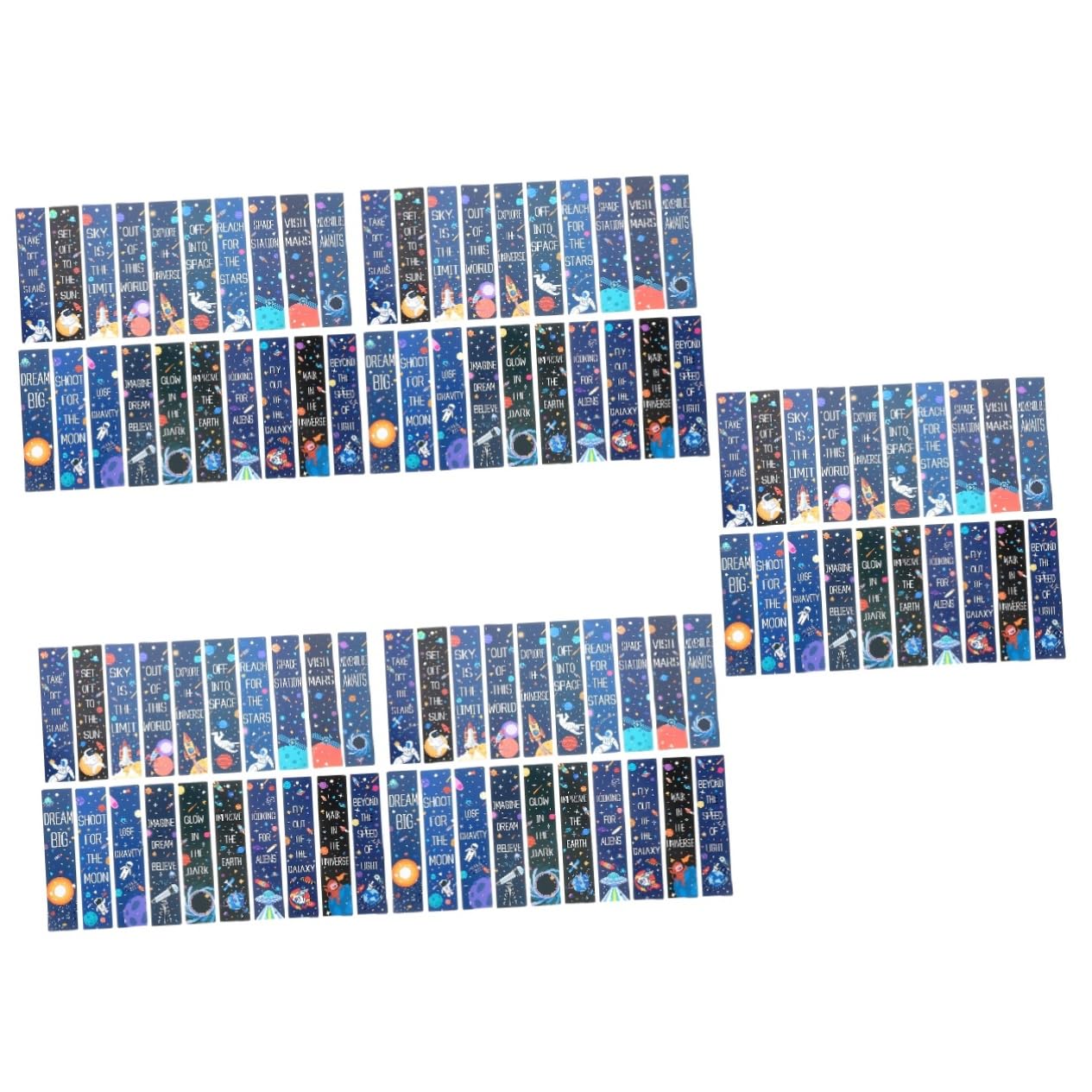 DOITOOL 5 Set Segnalibri Spaziali Per Fantasie Colorate Per Decorazione Pratici Segnalibri Per Scuola E Casa Per Regalare E Facili Usare 20 Pezzi*5