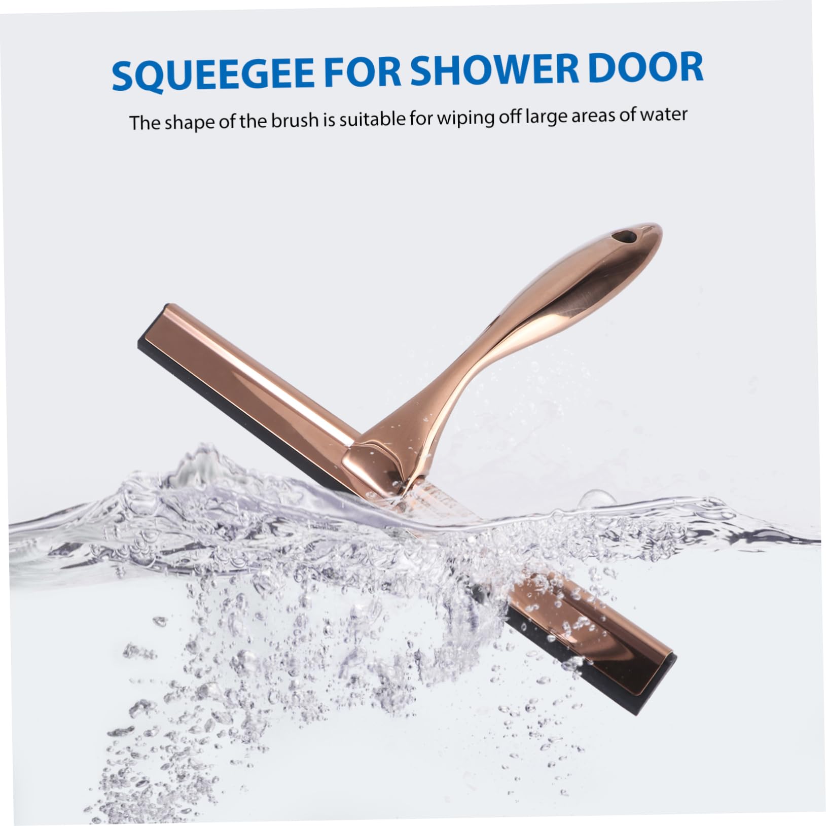 Mobestech Hose clean floor scraper window scraper scraper porcelain tile cleaner car Multifunction silicone squeegee window handheld outdoor glass cleaning artifact metal cleaner Metal - Image 3