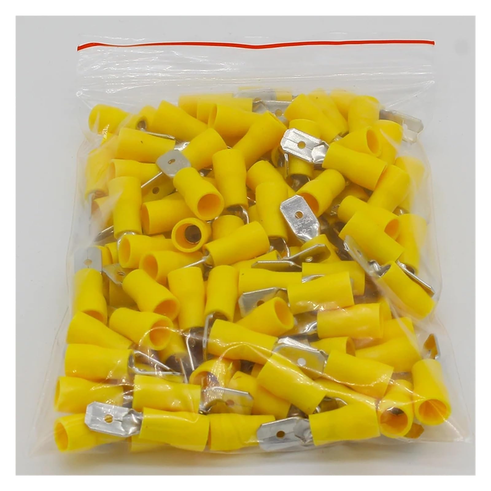 QMKADFQXF MDD5-250 MDD5.5-250 male Insulated Spade 100PCS/Pack Quick Connector Terminals Crimp Terminal AWG MDD