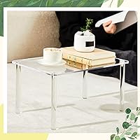 Vista 6 de 1 soporte de exhibición de acrílico extra grande de 16 pulgadas, soporte rectangular de acrílico de 4 patas, soporte para plantas de acrílico