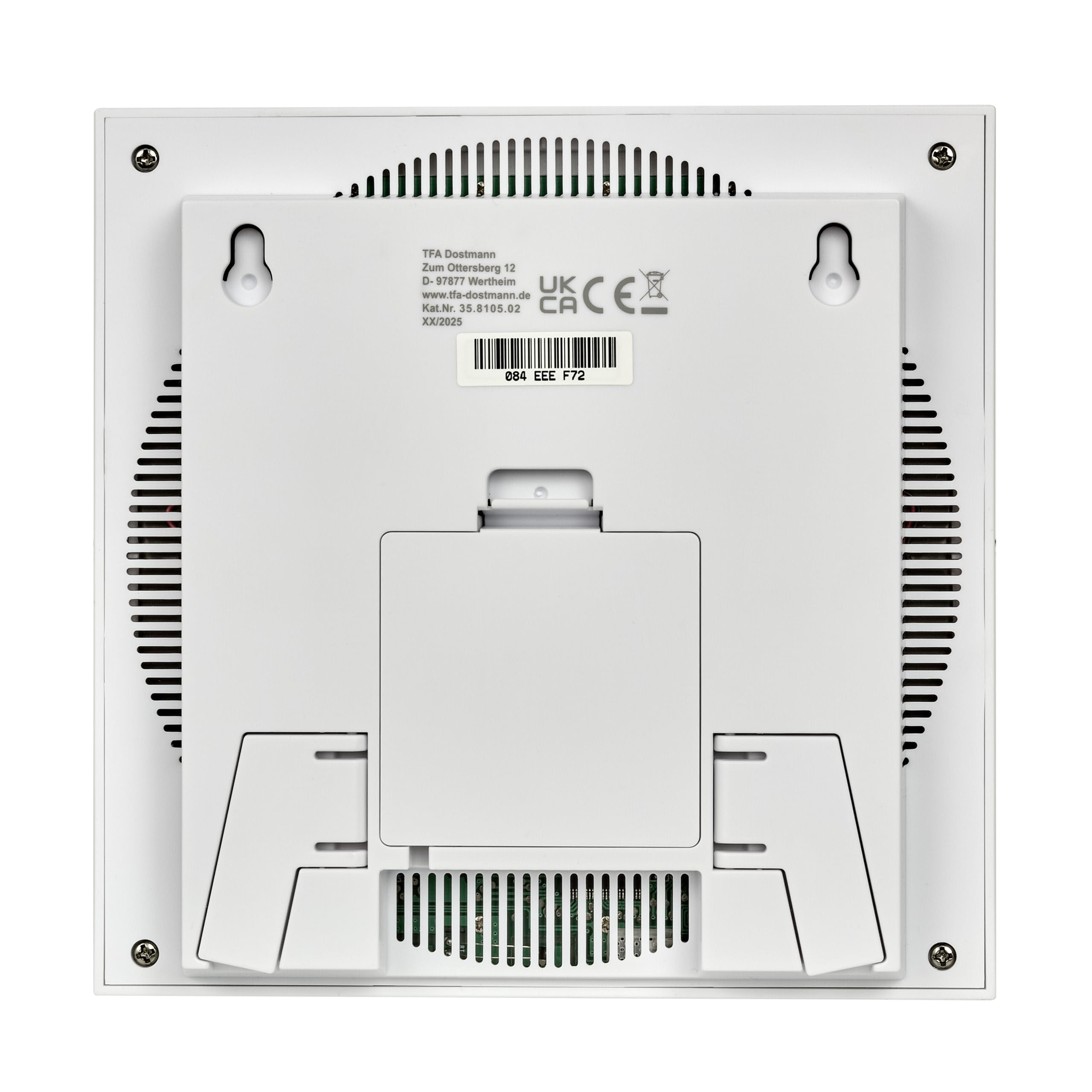 TFA Dostmann Station météo avec capteur ext. wifi TFA.me ID-08, 35.8105, prévisions météo de wetter.com pour 5 jours, portail en ligne, valeurs max. et min., fonction d'alerte, couleur blanche