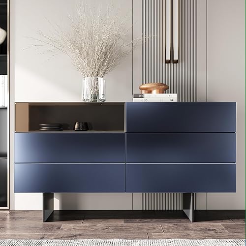 Miniatura 7 de CRE8TIVE Papel adhesivo de acero inoxidable azul marino para electrodomésticos de 12 x 354 pulgadas, papel tapiz metálico para despegar y pegar,