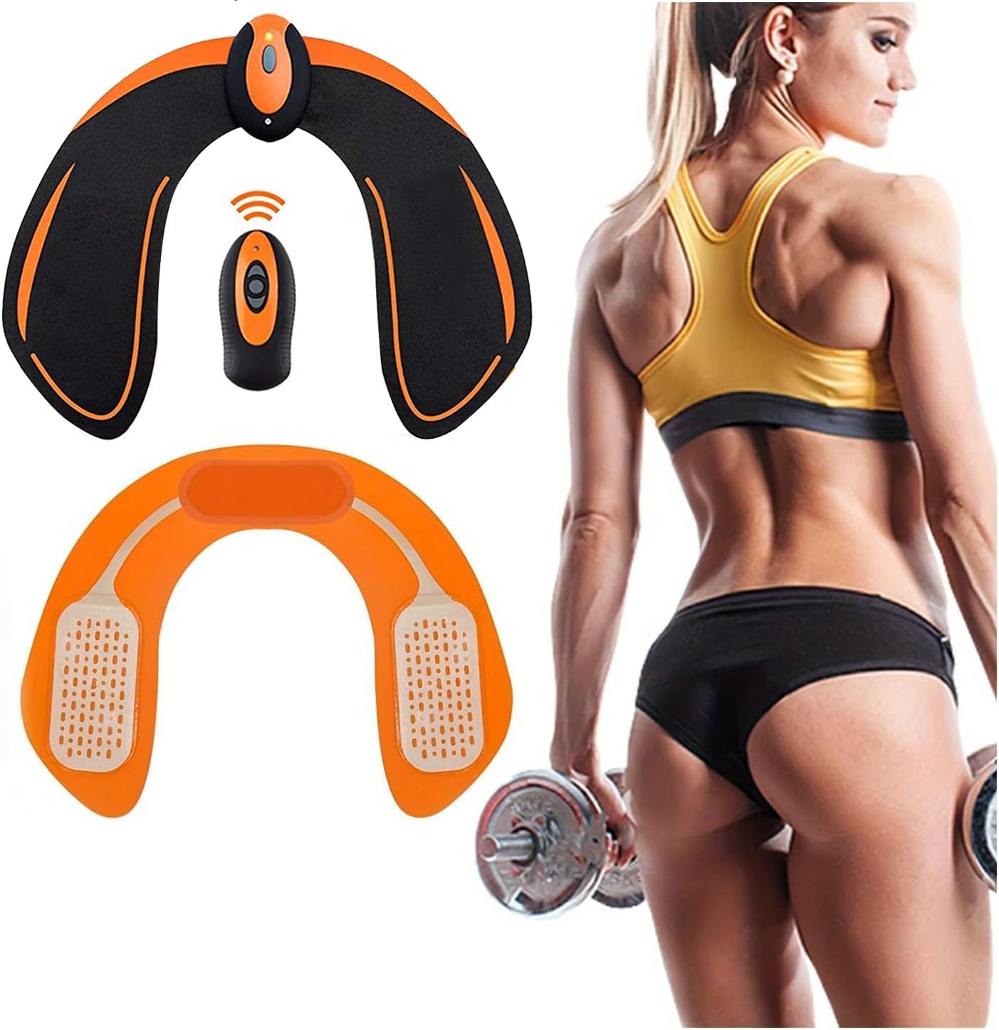 Po Trainer, EMS Trainingsgerät zur gezielten Stimulation der Po Muskulatur Muskelaufbau EMS Hüfttrainer Elektro Stimulationsgerät Po Muskeln Fitness Training für Frauen