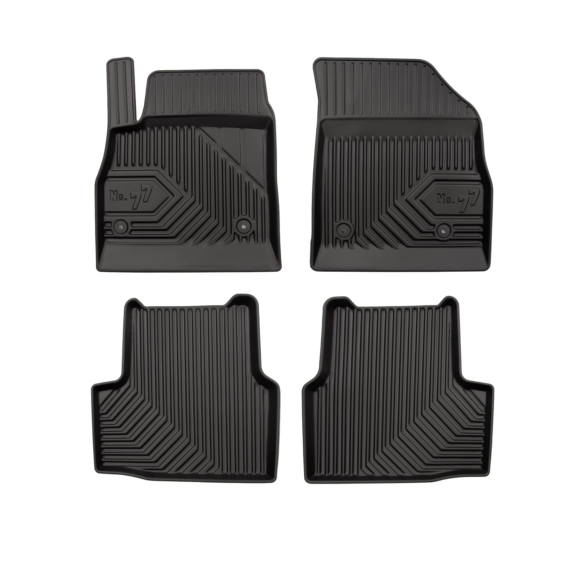FROGUM No. 77 Alfombrillas para Coche Alfombras para Opel Astra K 2015-2022 | Borde Alto | para Todo el año | Tamaño