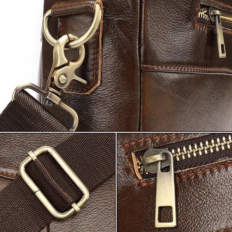 Business Briefcase Cross-shoulder Crossbody Handbag Multi-layer Storage Work Bag4