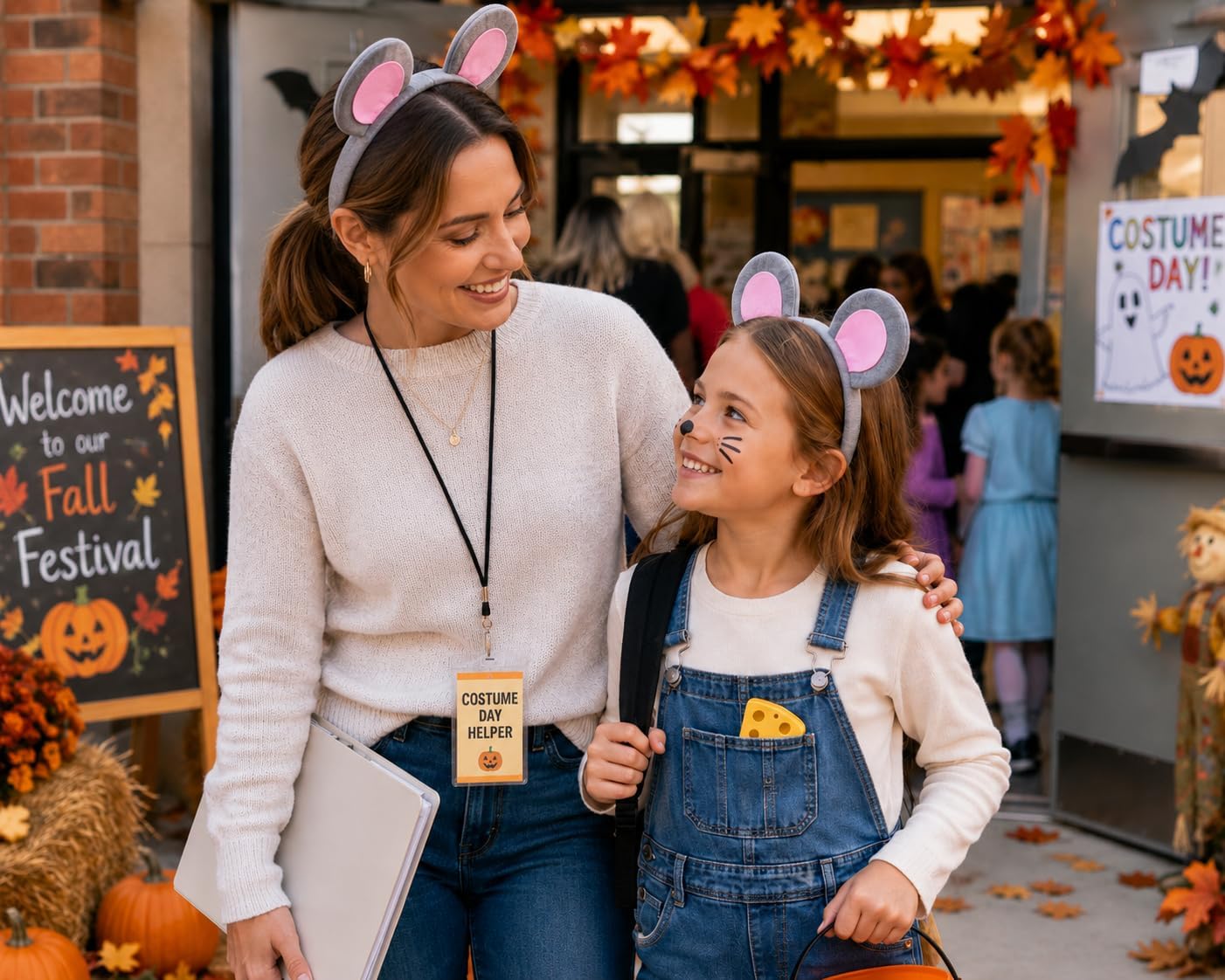 Mouse Ears Headband Animal Costume Headwear for Mouse Halloween Cosplay image 4